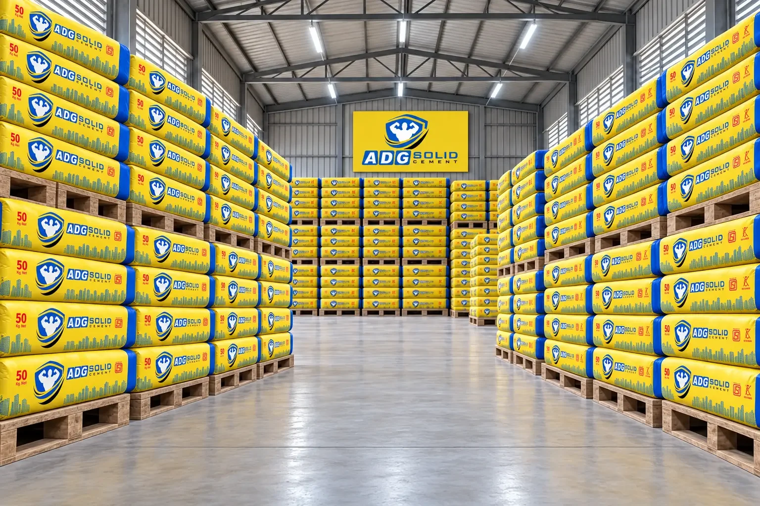 ADG Solid Cement के Cement का showroom दृश्य