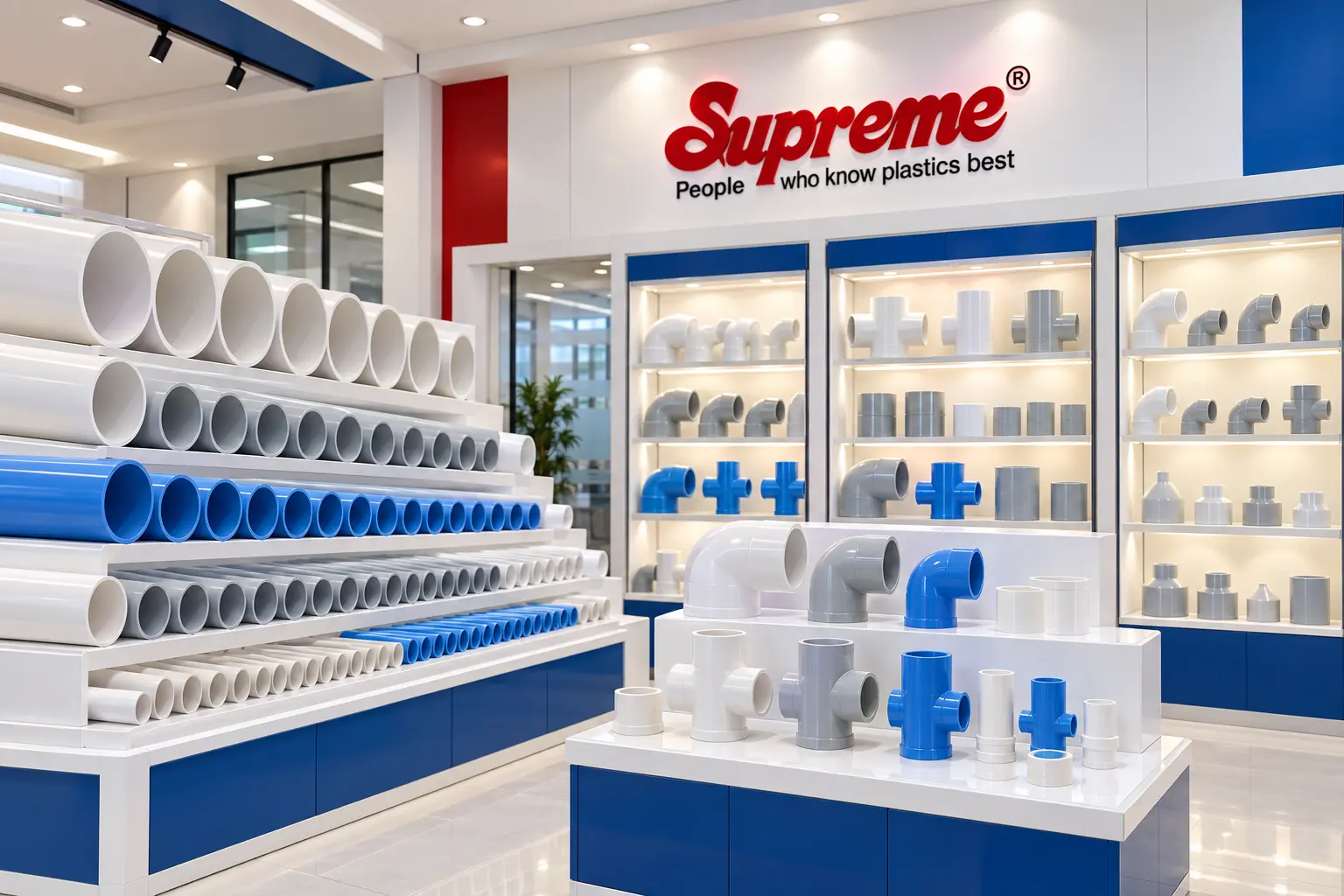 Supreme के Pipes & Fittings का नज़दीकी display