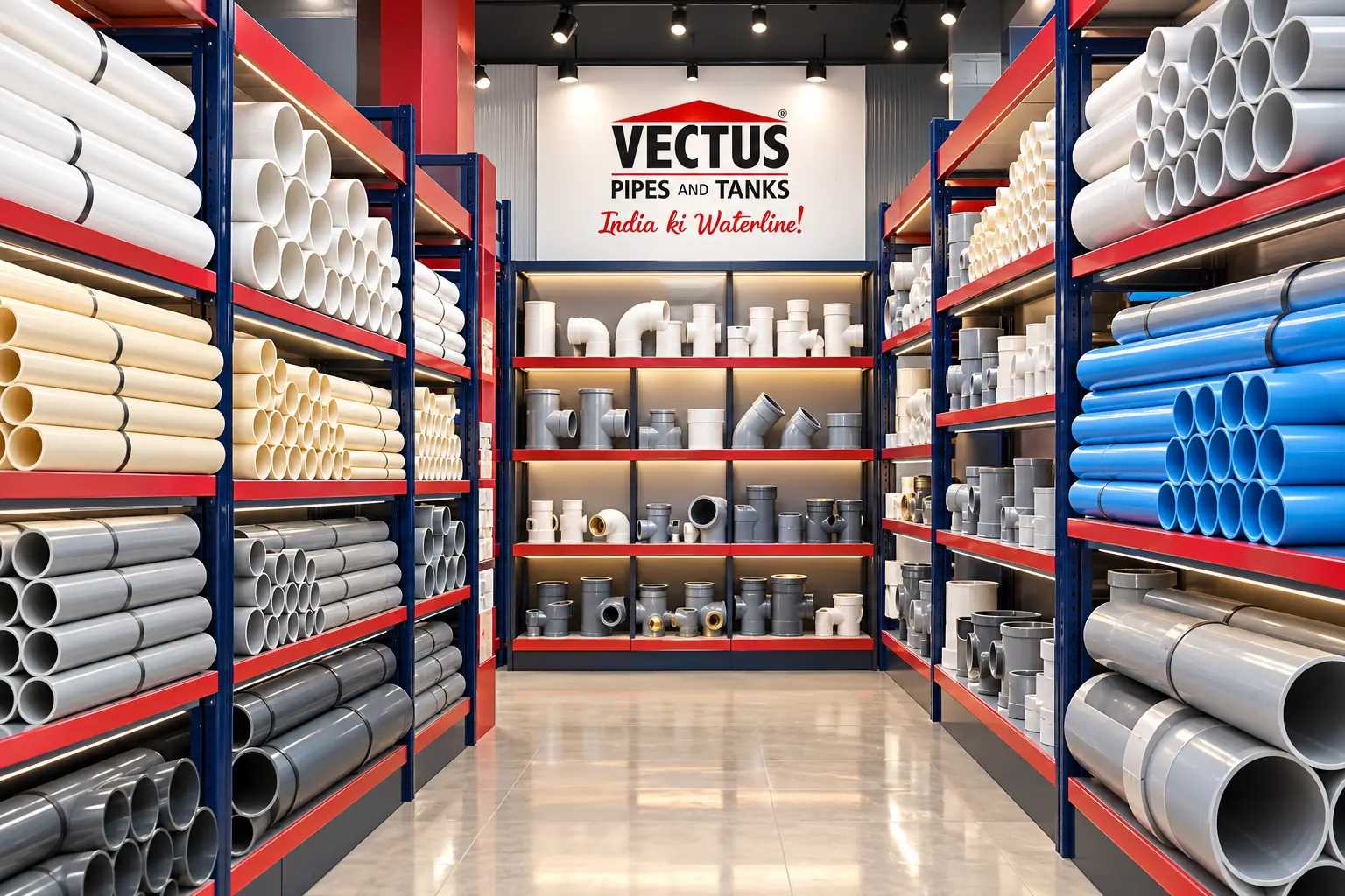 Vectus की range &mdash; Water Tanks के aisle का दृश्य