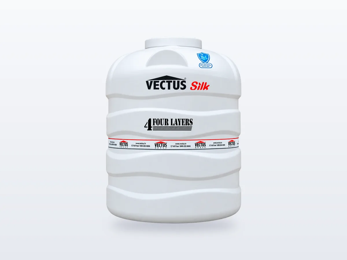 सफ़ेद Vectus Silk four-layer overhead Water Tank