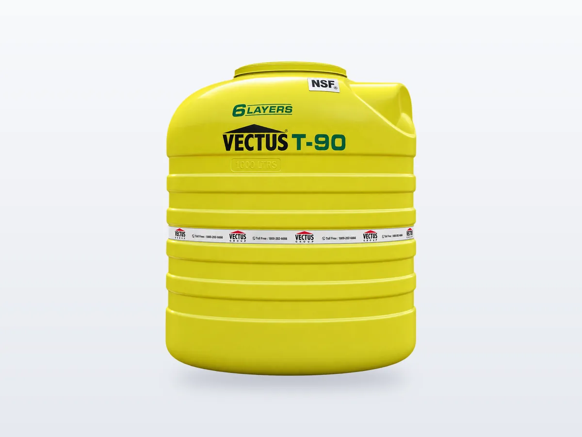 पीला Vectus T-90 six-layer overhead Water Tank