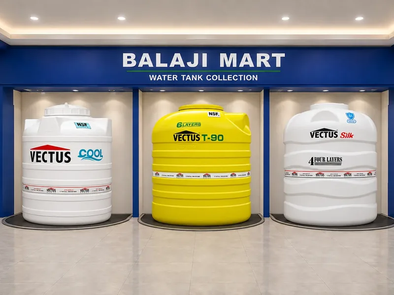 Display पर Vectus Cool, T-90 और Silk Water Tanks