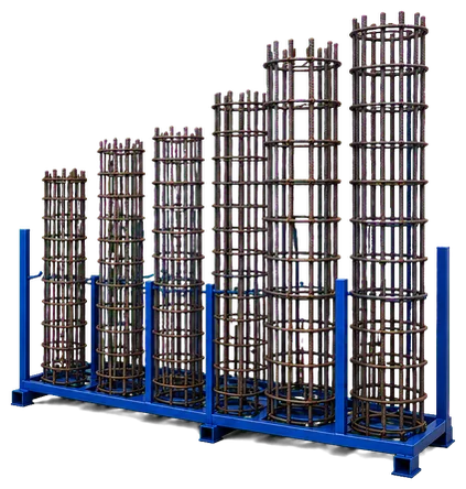 Balaji Mart, Bikapur के yard में नाप के हिसाब से रखे बने-बनाए Column Rings